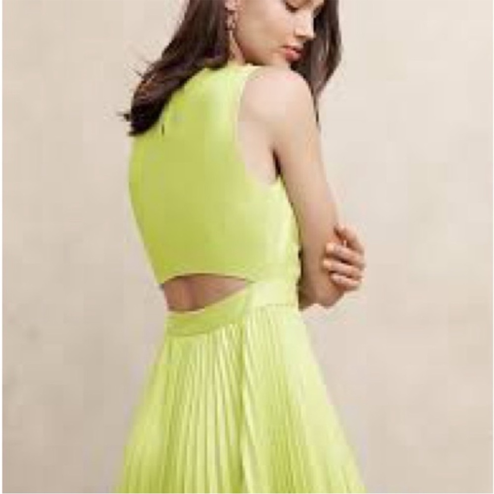 Banana Republic Classic Black Midi Dress with back cutout - Picture 6 of 14